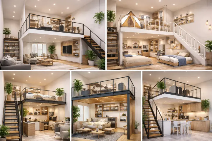 Mezannine Ruang Rumah Estetik di Gedebage
